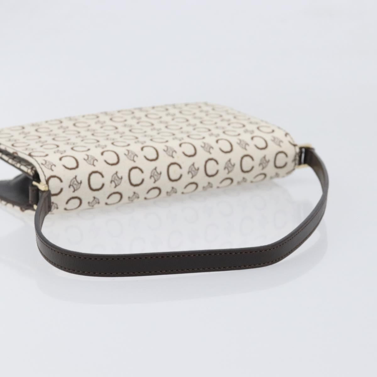 Celine C Macadam Shoulder Canvas, Beige, Canvas, Handbag