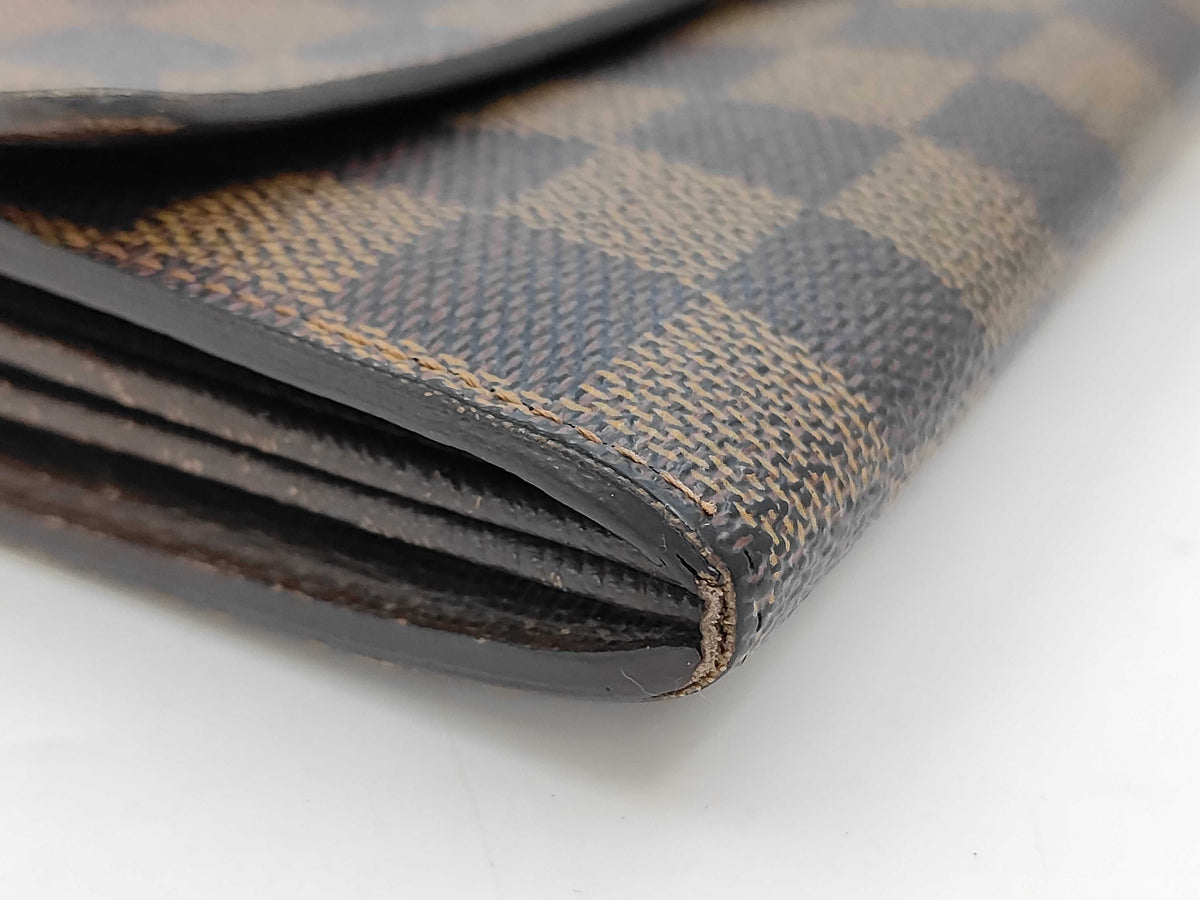Louis Vuitton Vintage Sarah Damier, Brown, Canvas, Wallet
