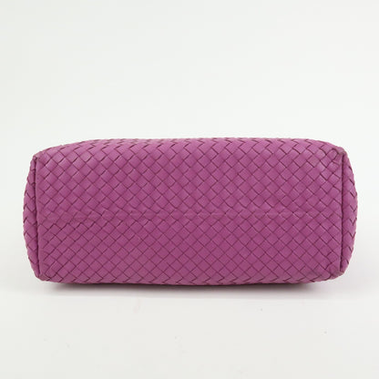 Bottega Veneta Garda Intrecciato Nappa, Purple, Leather, Handbag