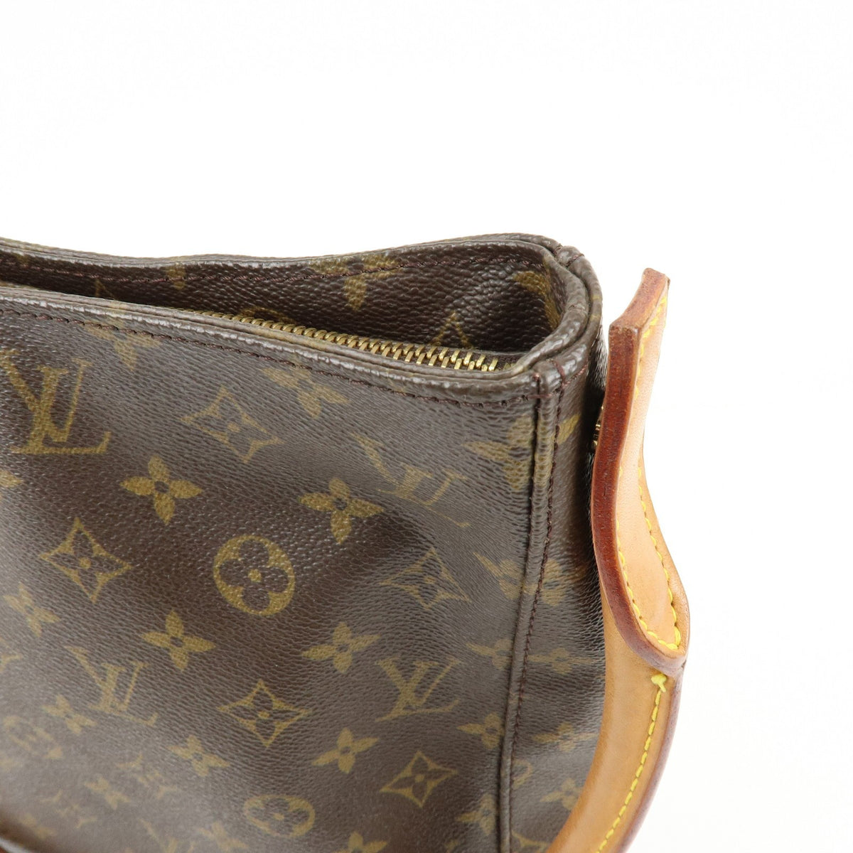 Louis Vuitton Looping Monogram Canvas, Brown, Canvas, Handbag