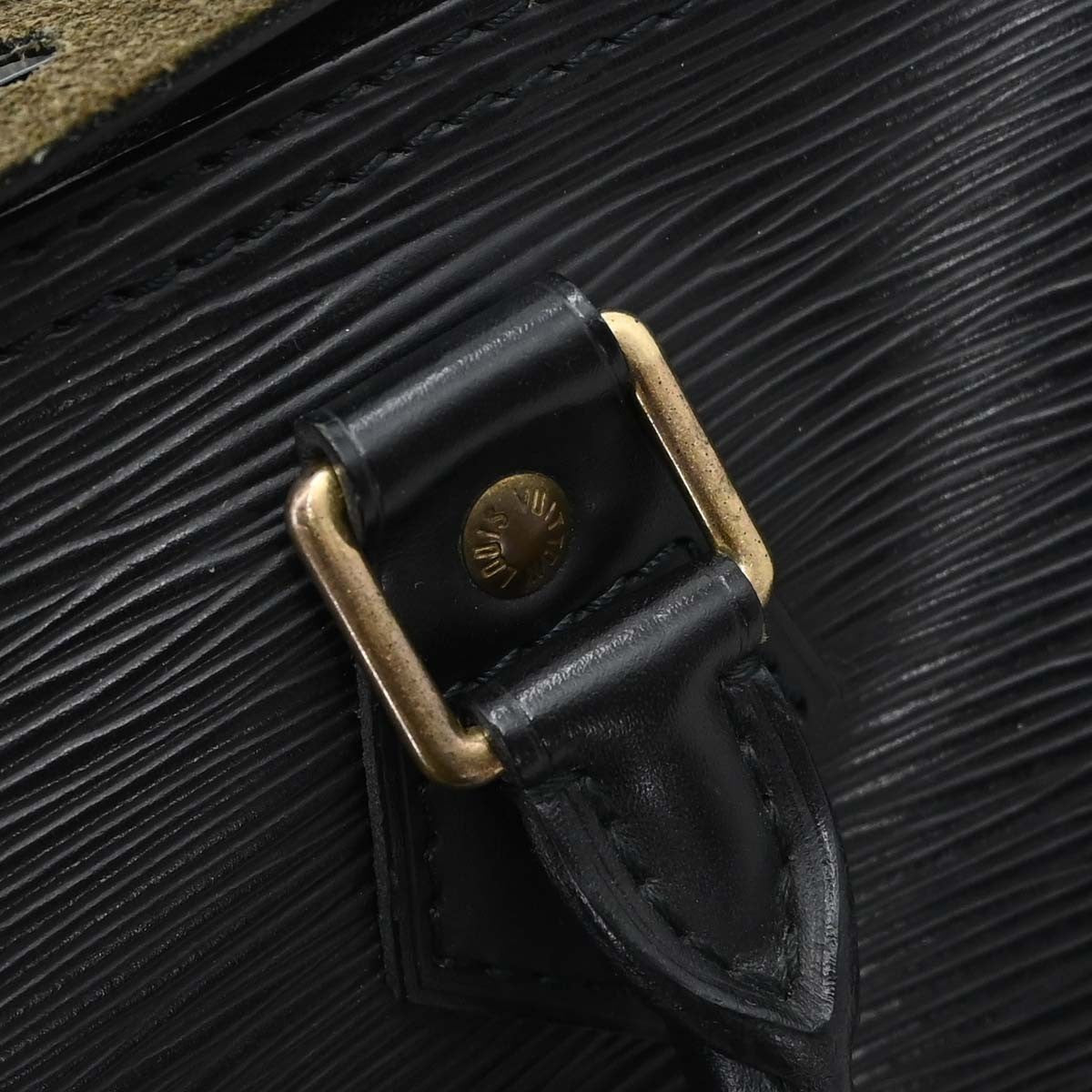 Louis Vuitton Speedy Epi Leather, Black, Leather, Handbag