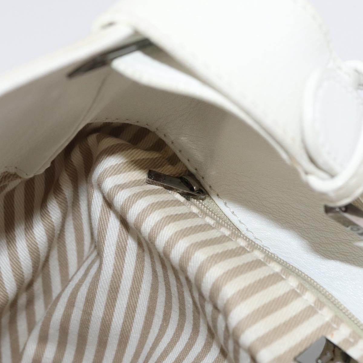 Loewe Anagram Leather, White, Leather, Shoulder Bag