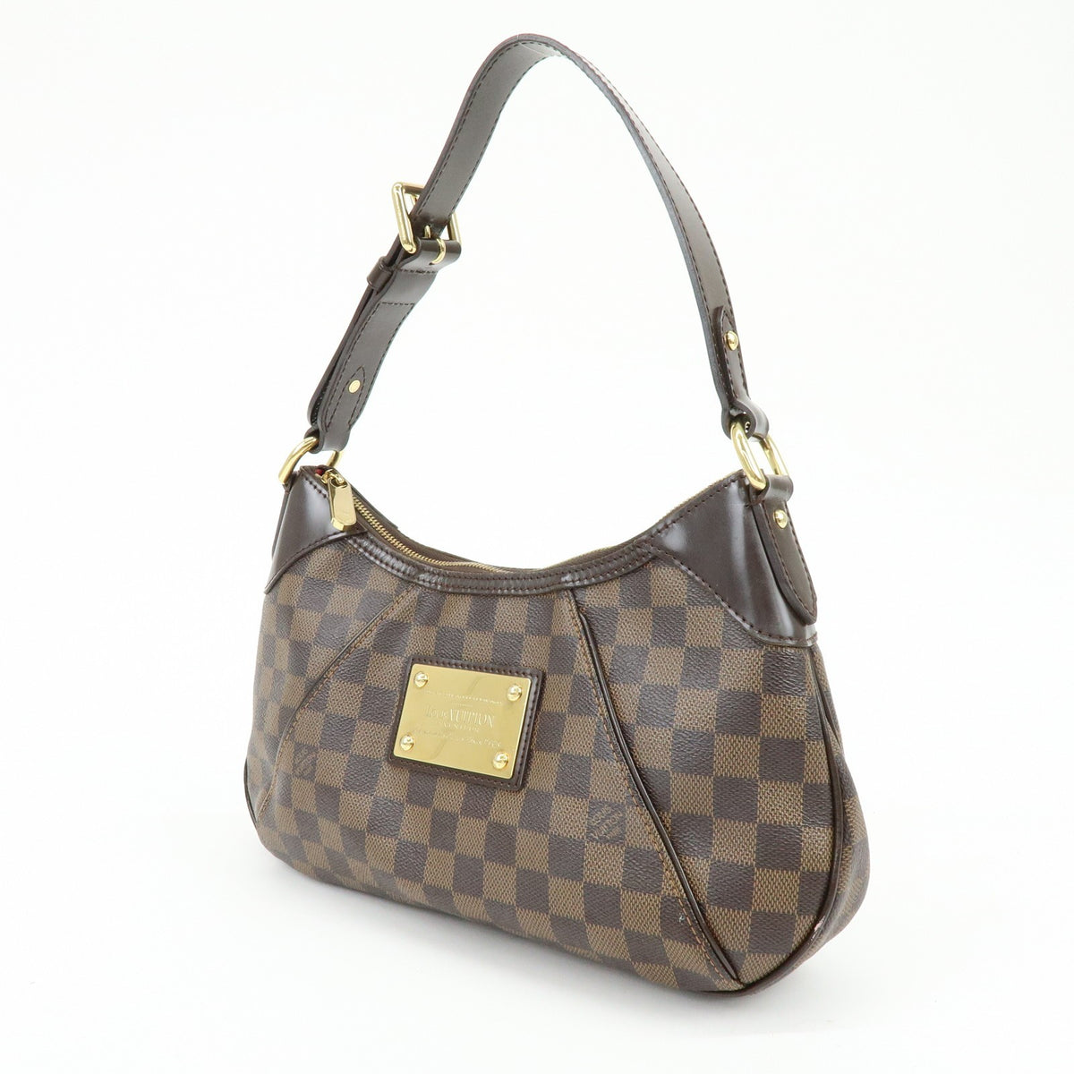 Louis Vuitton Thames Damier, Brown, Canvas, Handbag