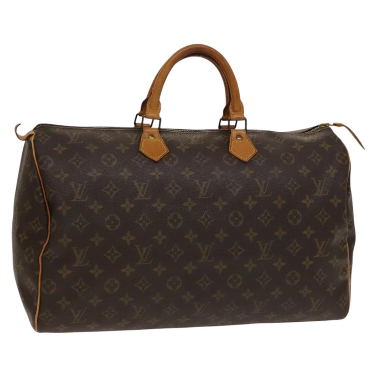 Louis Vuitton Speedy Handbag Monogram Canvas, BROWN, CANVAS, Handbag