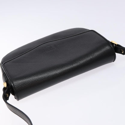 Burberry Flap Shoulder Leather, Black, Leather, Shoulder Bag