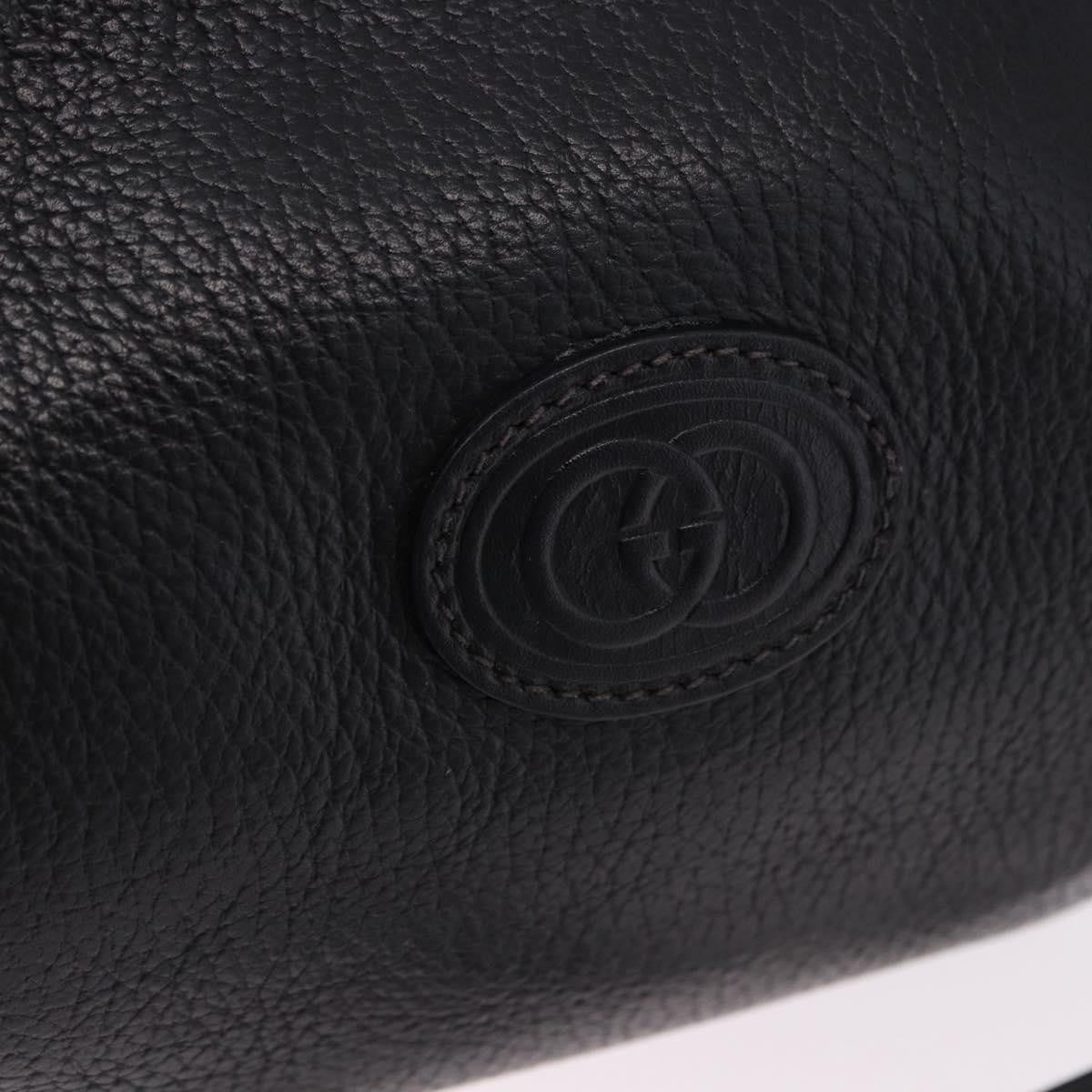 Gucci Shoulder Leather, Black, Leather, Shoulder Bag