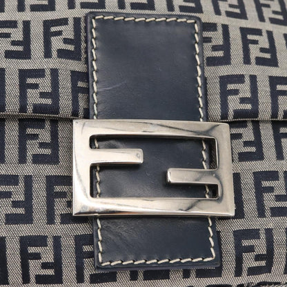 Fendi Baguette Zucchino Canvas, Navy, Canvas, Handbag