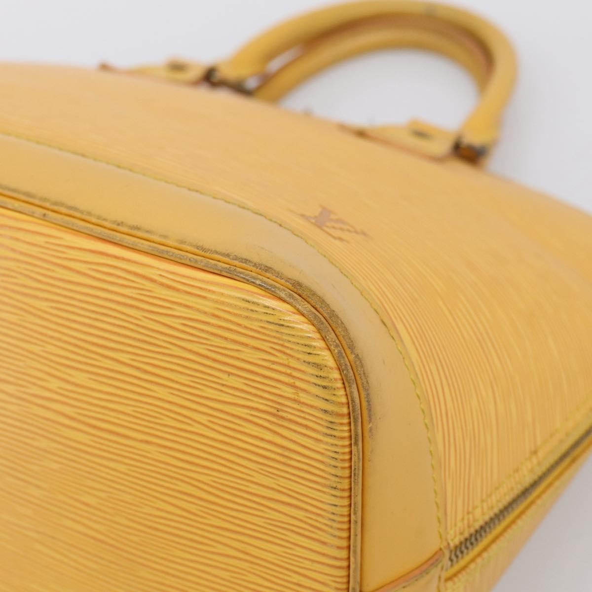 Louis Vuitton Vintage Alma Epi Leather, Yellow, Leather, Handbag