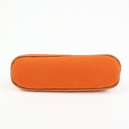 Hermes Bolide Travel Canvas, Orange, Canvas, Clutch