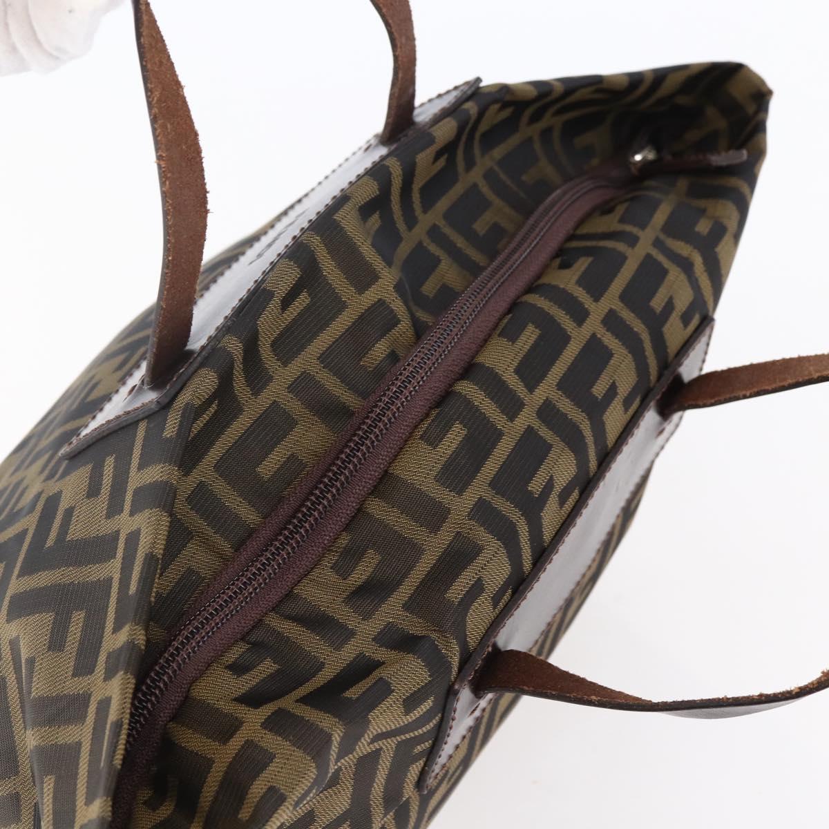 Fendi Vintage Zucca Handbag Zucca, BLACK, CANVAS, Handbag