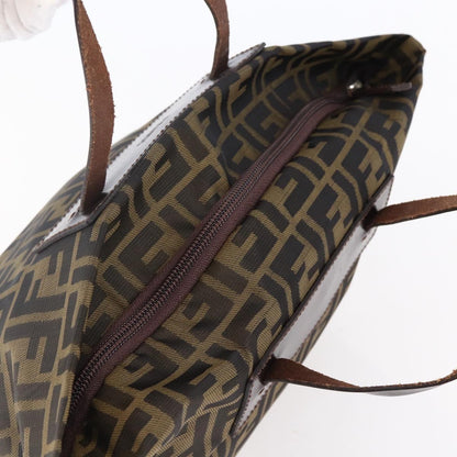 Fendi Vintage Zucca Handbag Zucca, BLACK, CANVAS, Handbag