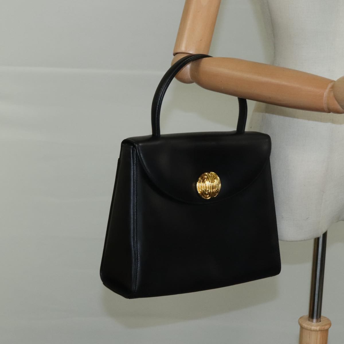 Givenchy Vintage Leather, Black, Leather, Handbag