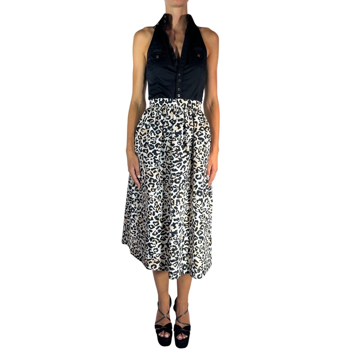Ermanno Scervino Leopard Skirt - Brandsamsara