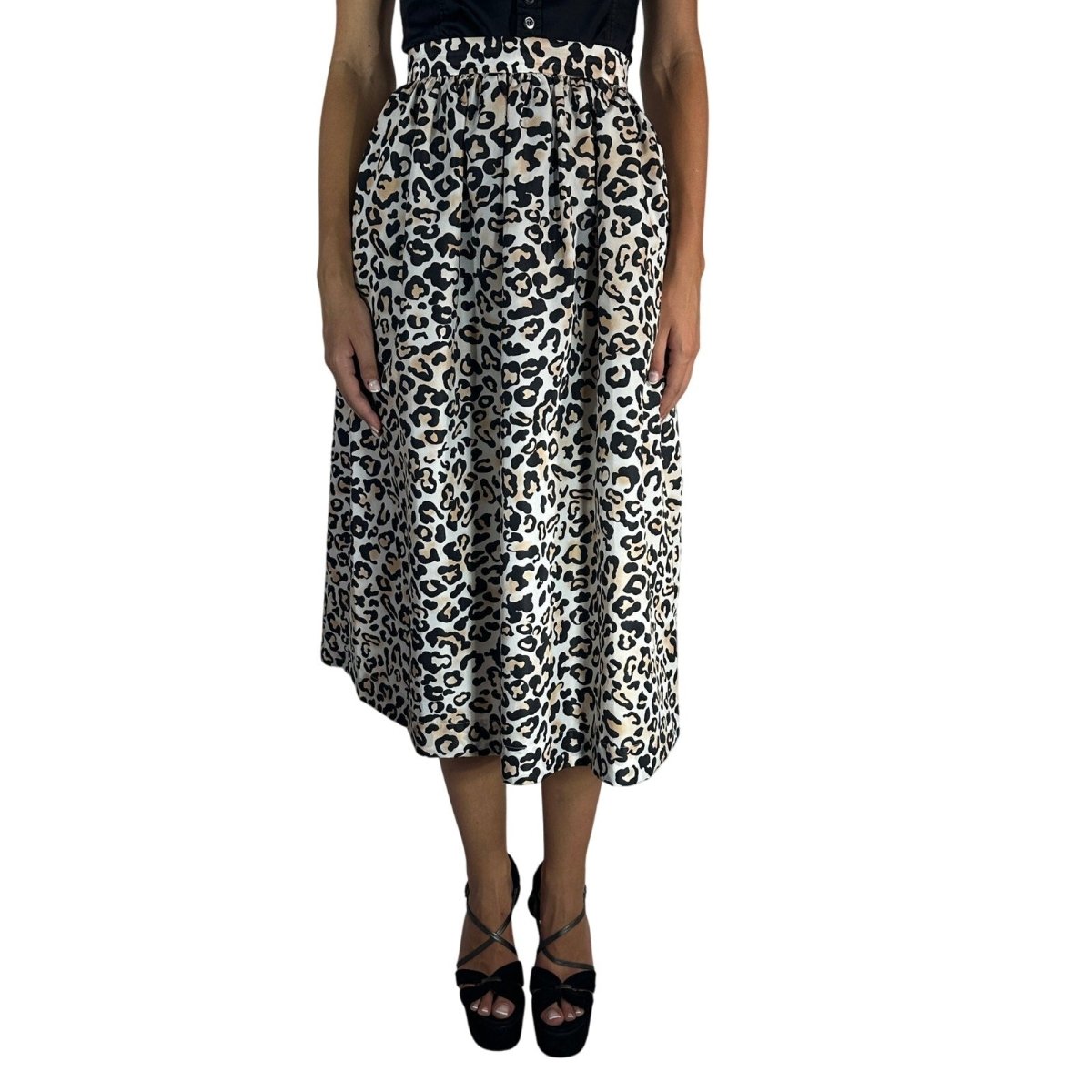 Ermanno Scervino Leopard Skirt - Brandsamsara