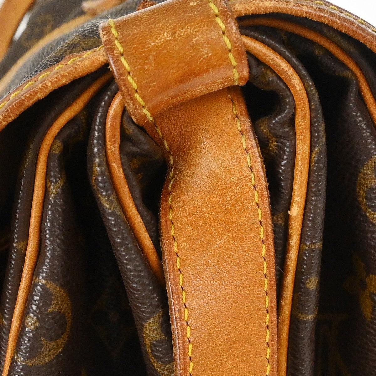 Louis Vuitton Saumur Monogram Canvas, Brown, Canvas, Shoulder Bag