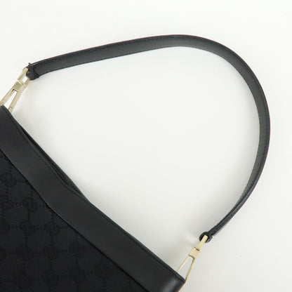 Gucci Gucci GG Canvas North-South Tote GG Canvas and Leather, Black, Canvas, Tote Bag