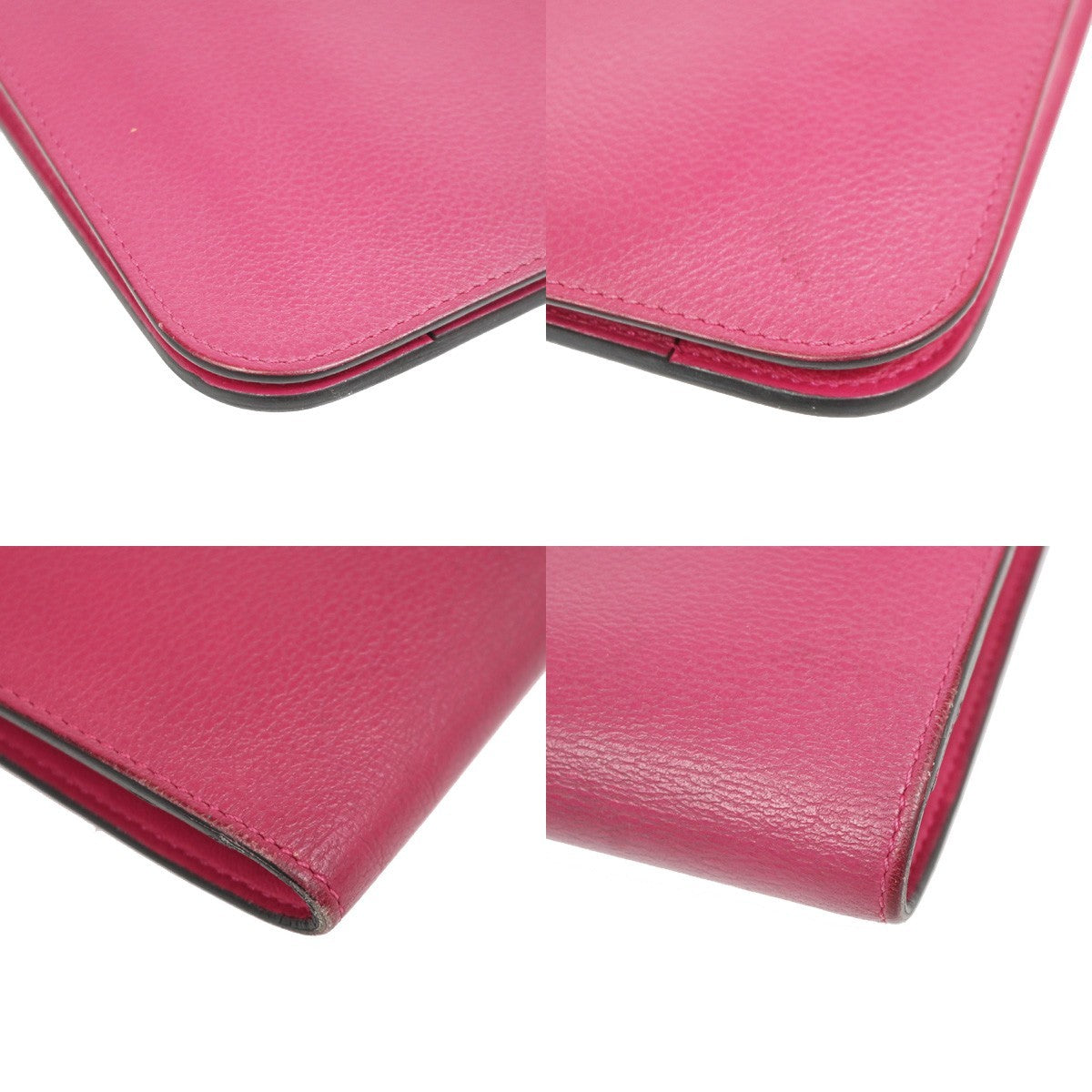 Hermes Dogon Duo Combined Leather, Pink, Leather, Wallet