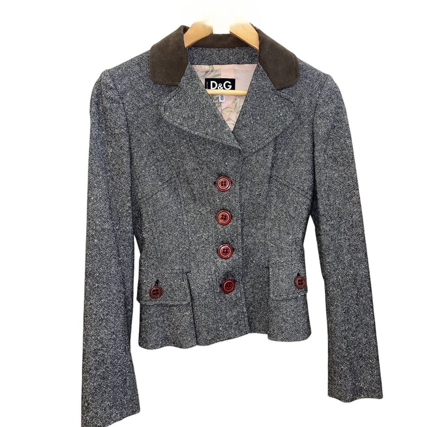 DOLCE & GABBANA Wool Crop Blazer