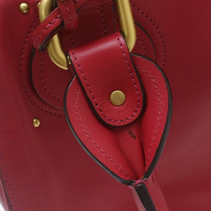 Chloe Paddington Lock Leather, Red, Leather, Handbag