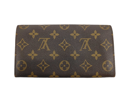 Louis Vuitton Sarah Monogram Canvas, Brown, Canvas, Wallet