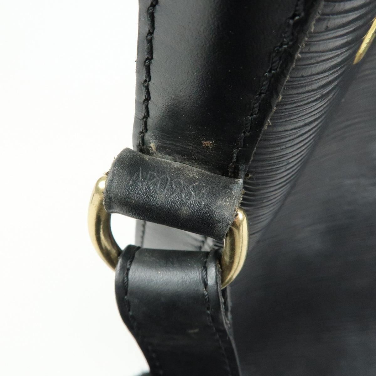 Louis Vuitton Petit Noe Epi Leather, Black, Leather, Handbag