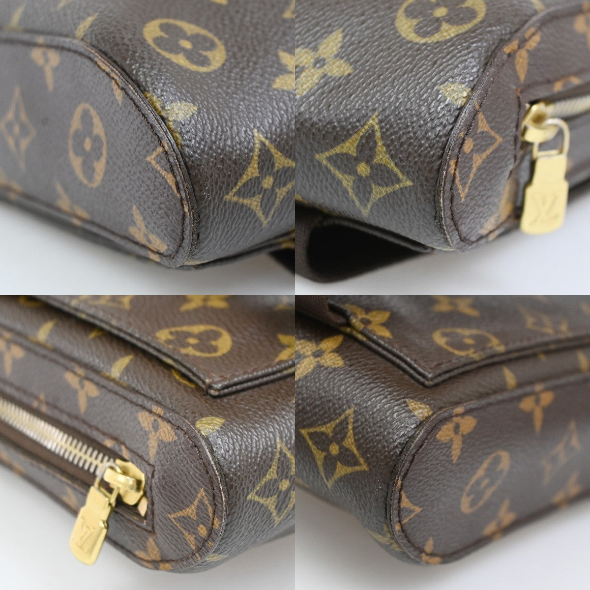Louis Vuitton Geronimos Monogram, Brown, Canvas, Clutch