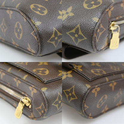 Louis Vuitton Geronimos Monogram, Brown, Canvas, Clutch