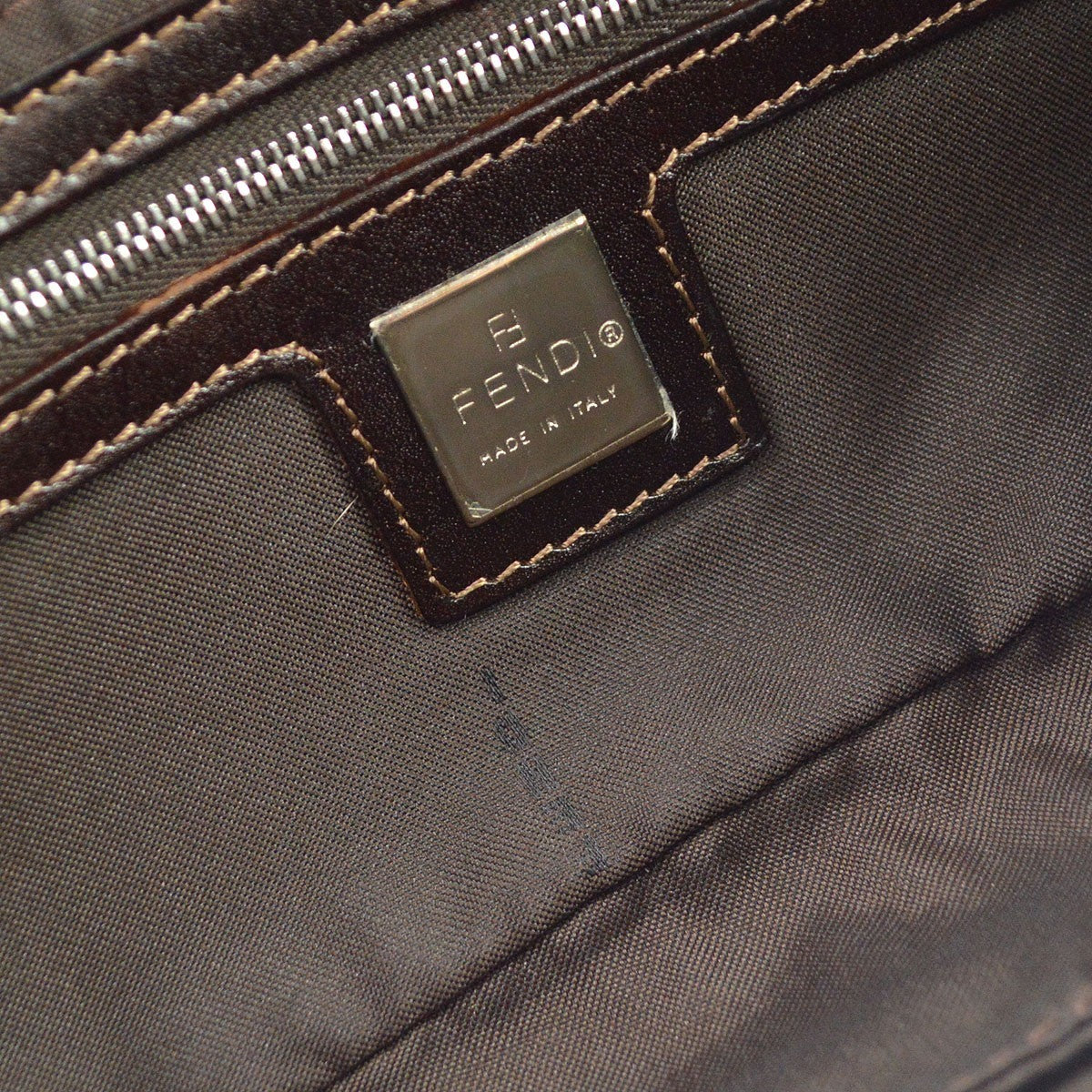 Fendi Convertible Baguette Denim, Blue, Denim, Handbag