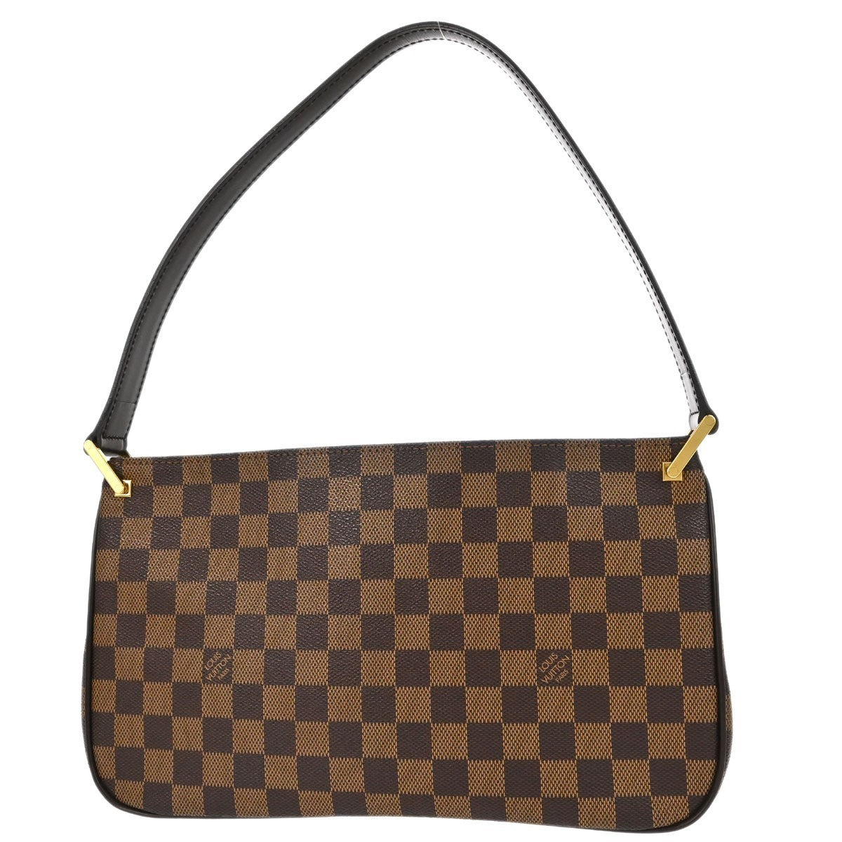 Louis Vuitton Aubagne Damier Ebene, Brown, Canvas, Shoulder Bag