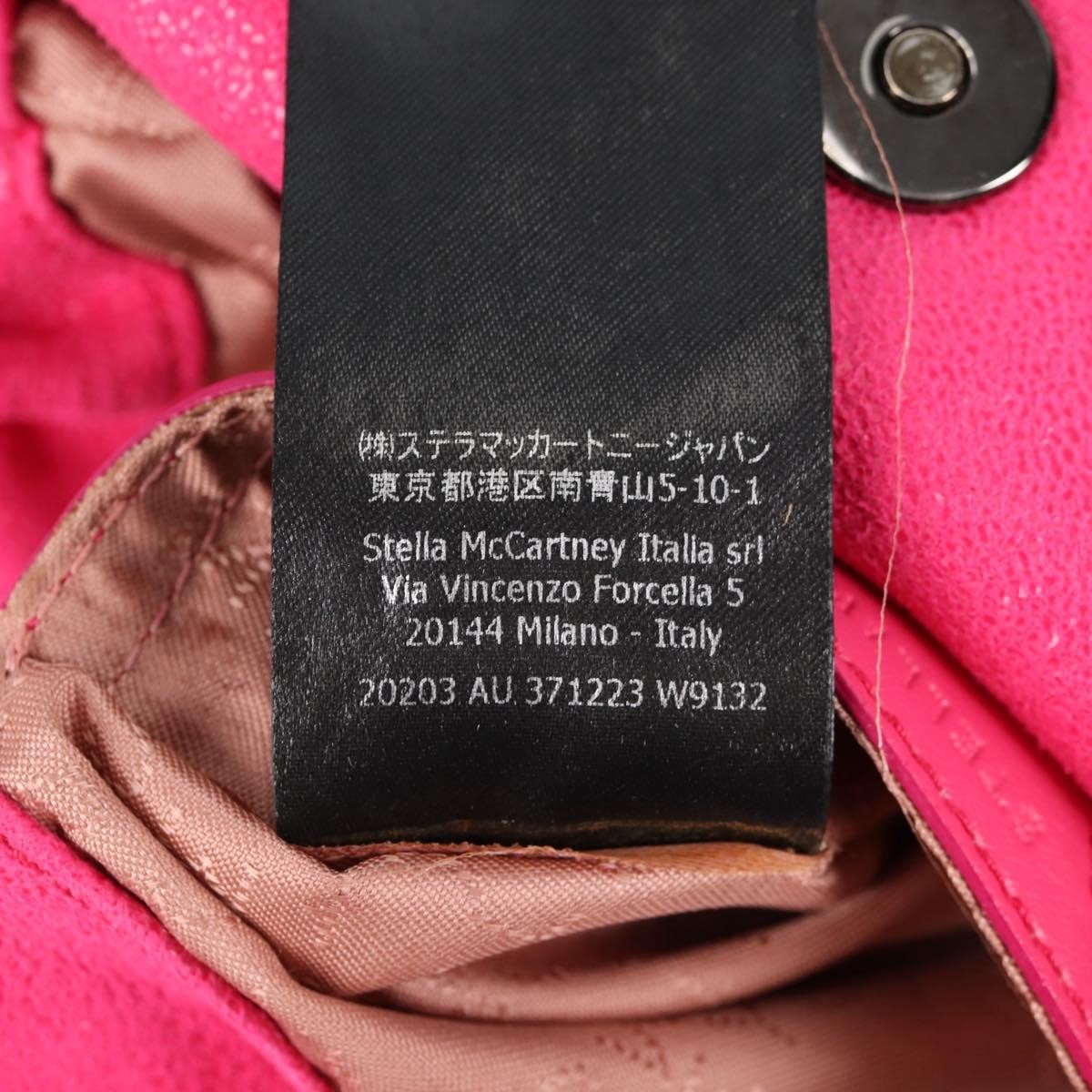 Stella McCartney Falabella Fold Over Suede, Pink, Suede, Shoulder Bag
