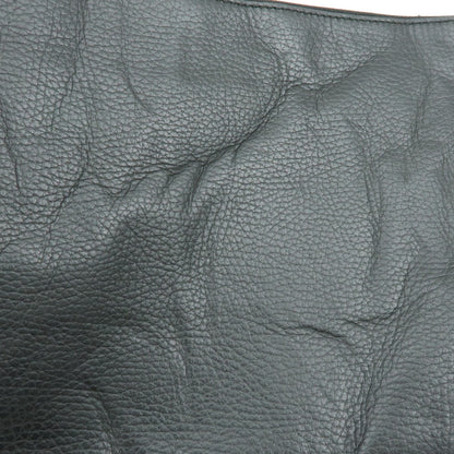 Gucci Bamboo Zip Pouch (Outlet) Leather, Black, Leather, Clutch