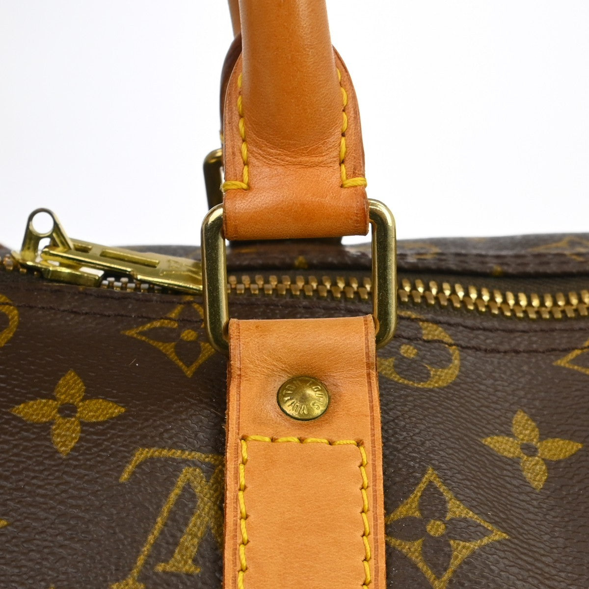 Louis Vuitton Keepall Monogram, Brown, Canvas, Travel Bag