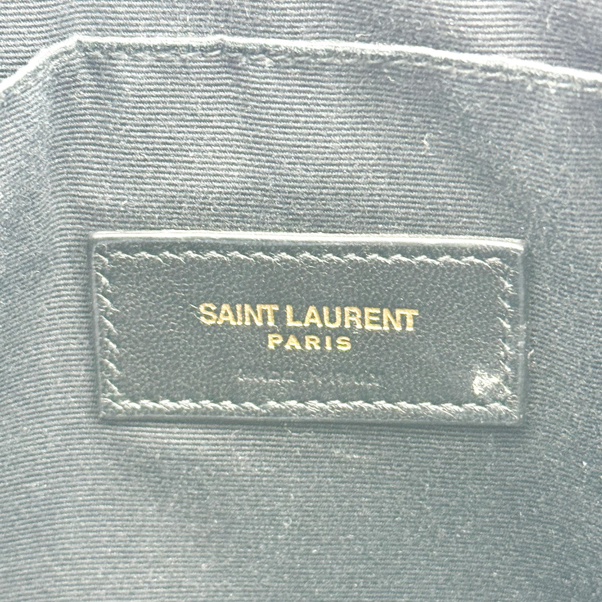 Saint Laurent Classic Monogram Wristlet Matelasse Chevron Leather, Burgundy, Leather, Clutch