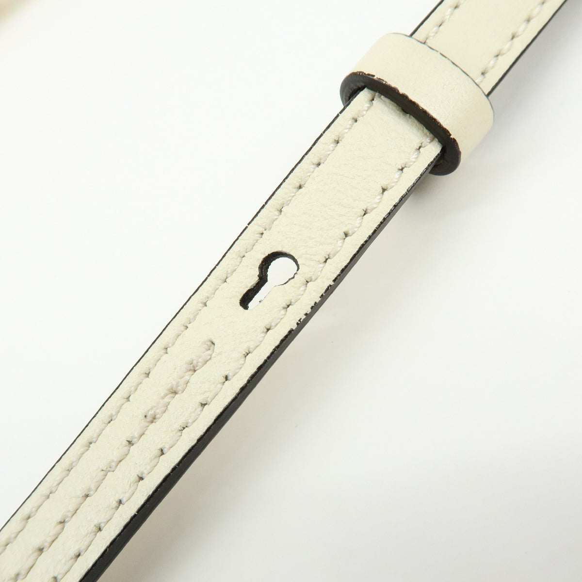 Chloe Nile Studded Suede and Leather, White, Leather, Crossbody Bag