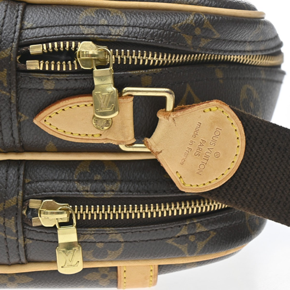 Louis Vuitton Reporter Monogram Canvas, Brown, Canvas, Shoulder Bag
