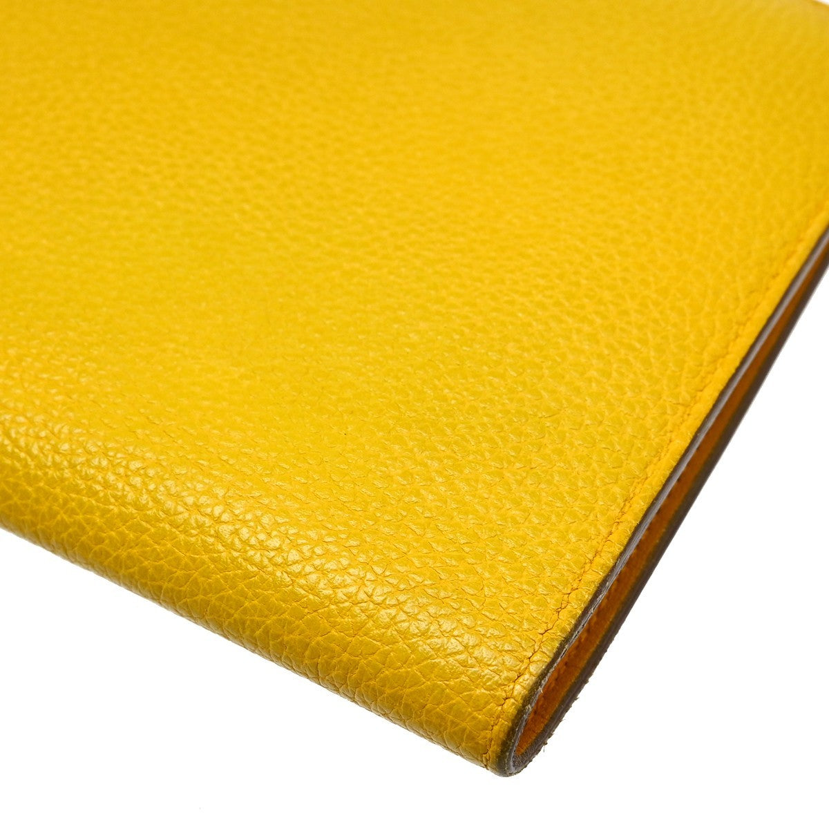 Hermes Dogon Duo Combined Leather, Yellow, Leather, Wallet