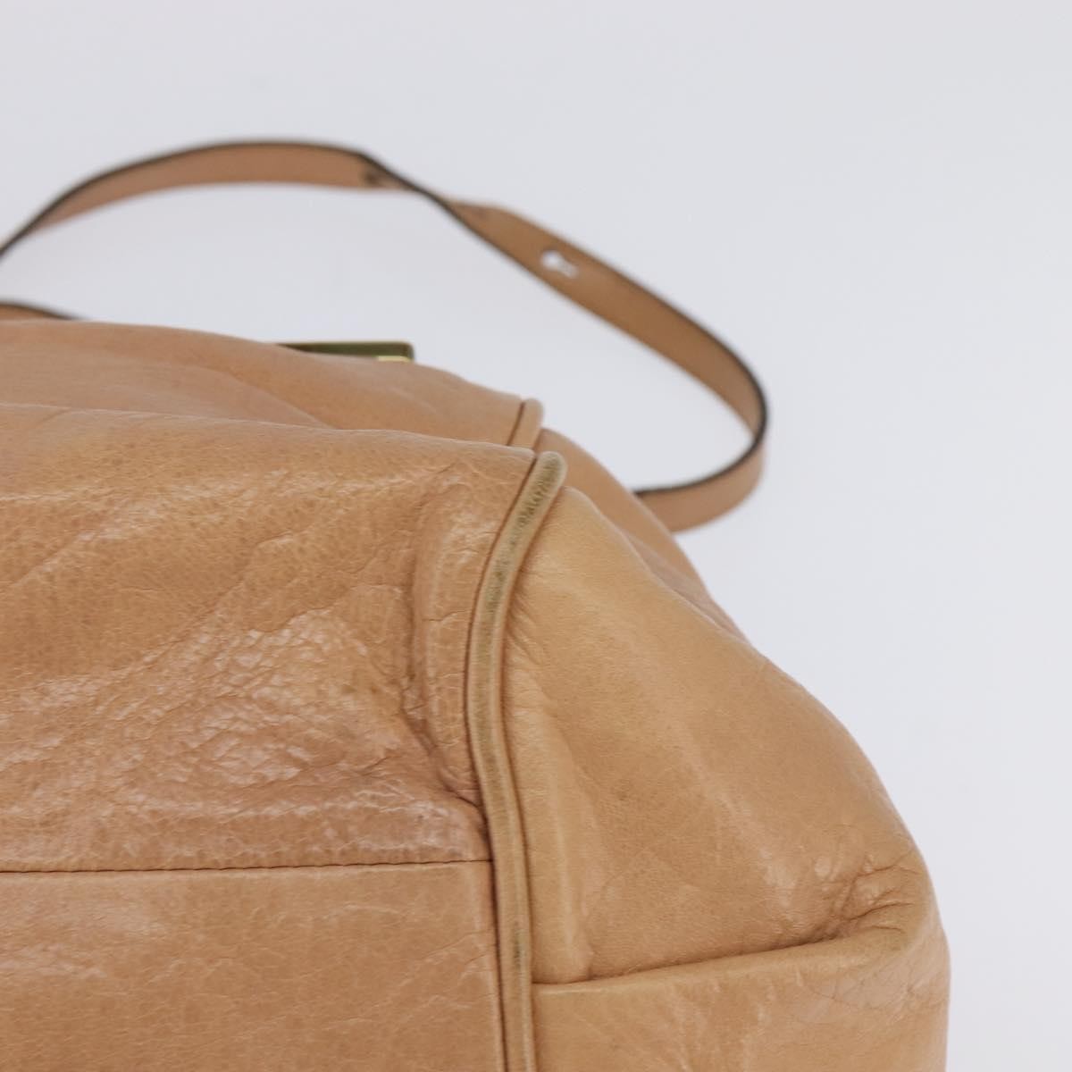 Chloe Ethel Leather, Beige, Leather, Handbag