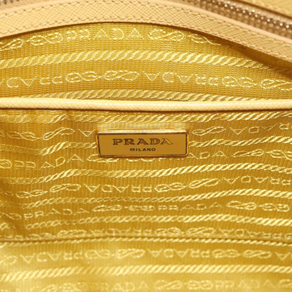 Prada Promenade Saffiano Leather, Yellow, Leather, Handbag