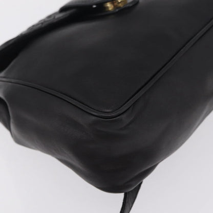 Bottega Veneta Backpack Leather with Intrecciato, Black, Leather, Backpack