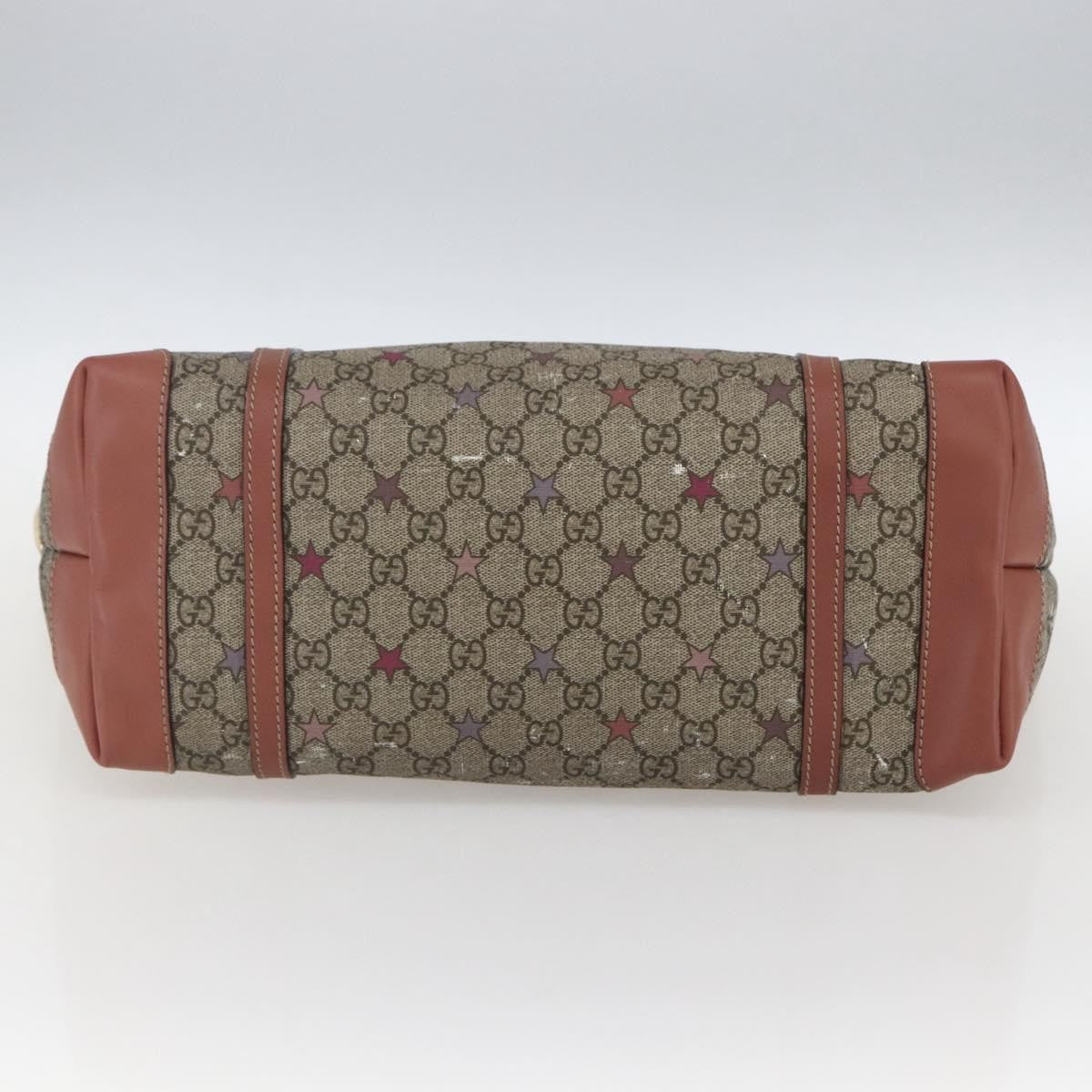 Gucci Joy Plus Tote GG Coated Canvas with Leather, Beige, Canvas, Tote Bag