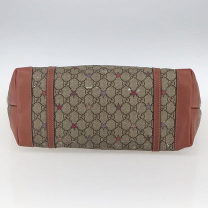 Gucci Joy Plus Tote GG Coated Canvas with Leather, Beige, Canvas, Tote Bag