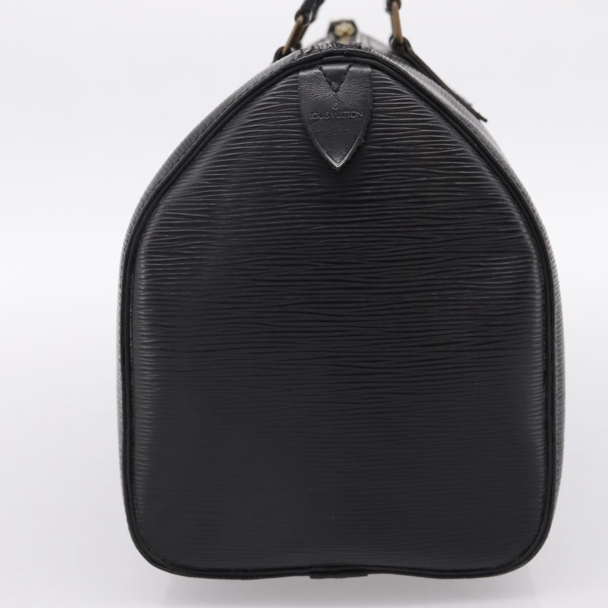 Louis Vuitton Speedy Epi, Black, Leather, Handbag
