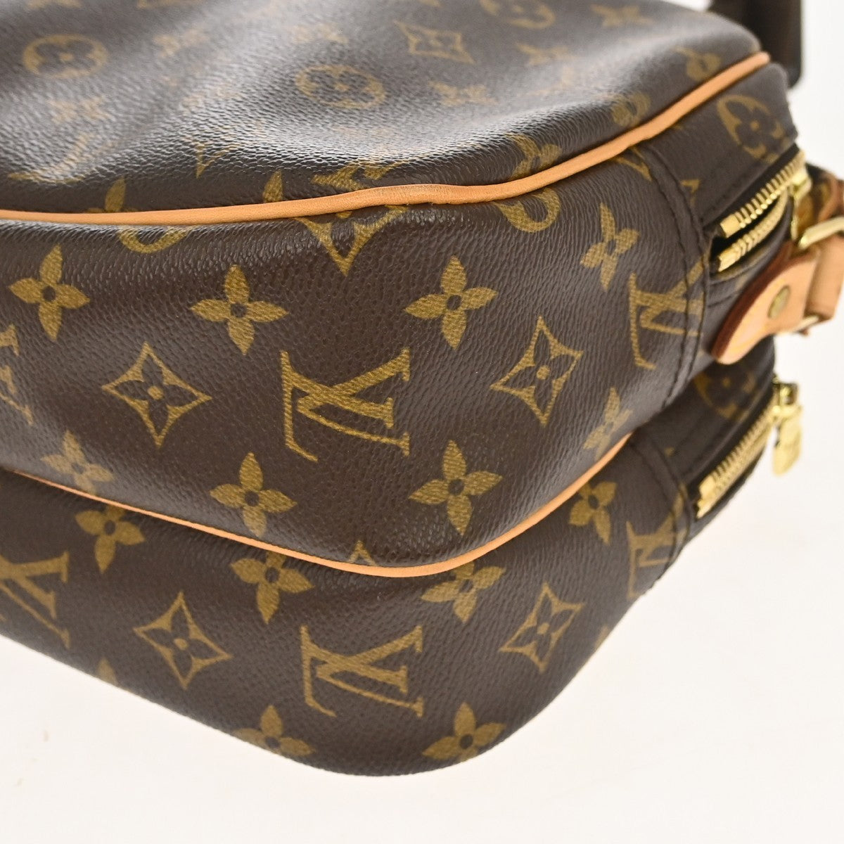 Louis Vuitton Reporter Monogram Canvas, Brown, Canvas, Shoulder Bag