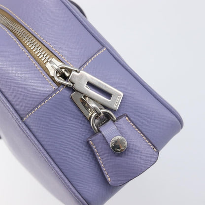 Prada Bauletto Saffiano, Purple, Leather, Handbag
