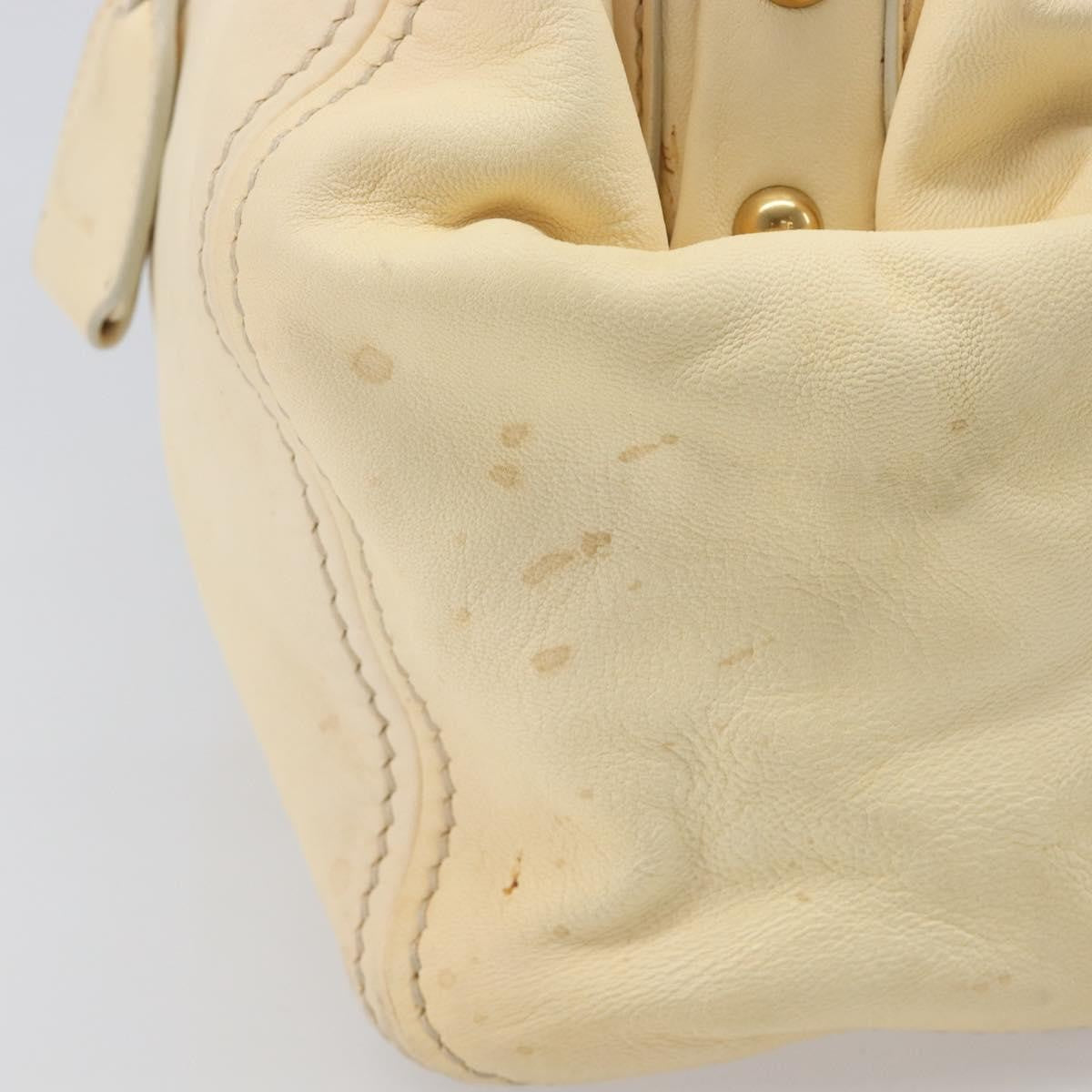 Miu Miu Beau Top Handle Leather, Beige, Leather, Handbag