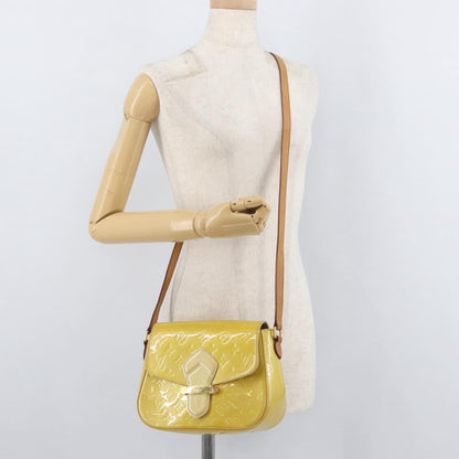 Louis Vuitton Bellflower Monogram Vernis, Yellow, Patent Leather, Shoulder Bag