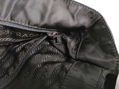 Prada Open Re-Nylon, Black, Nylon, Tote Bag