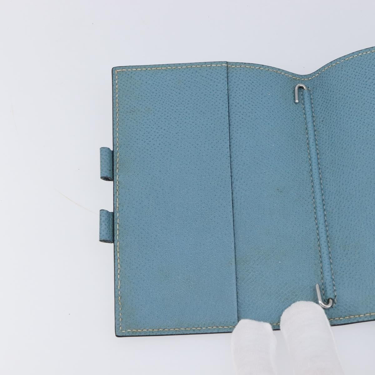 Hermes Vision Agenda Cover Leather, Blue, Leather, Briefcase