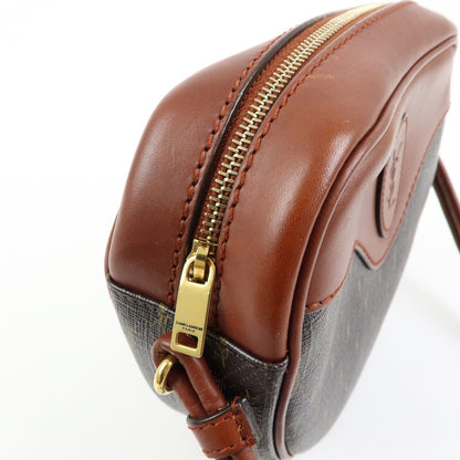Saint Laurent Le Monogramme Coeur Monogram All Over Coated Canvas and Leather, Brown, Canvas, Handbag