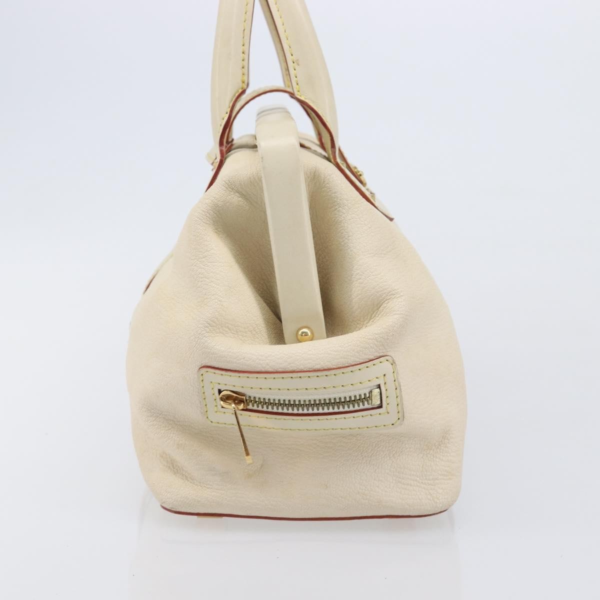 Louis Vuitton Suhali L'Ingenieux Leather, White, Leather, Handbag
